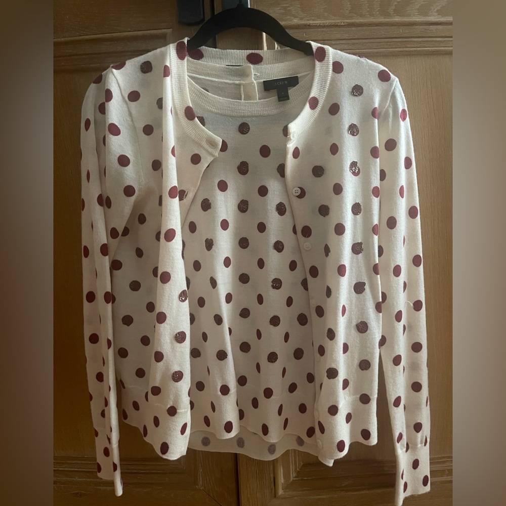 J.Crew Jackie 2-Piece Sweater Shell with Cardigan